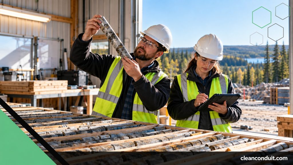 Geologists in hypothetical Critical Minerals Innovation Fund project